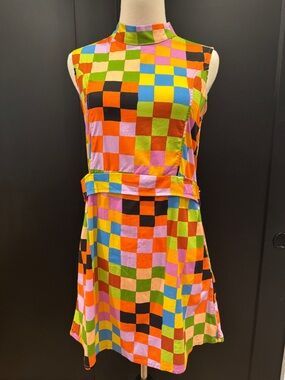 Nooworks Airliner Dress in Carnival print (Tara Booth). Size Small. Like New.